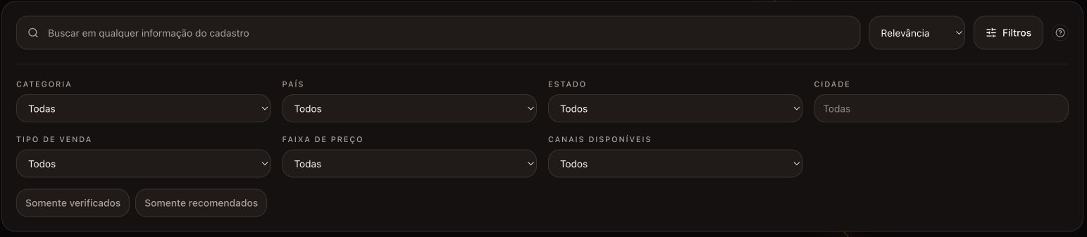 Recorte sanitizado da busca e dos filtros do módulo de fornecedores